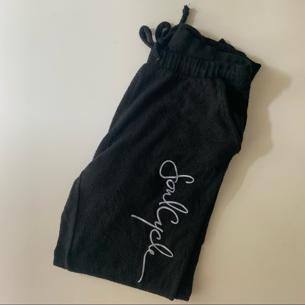 SoulCycle black jogger-style sweatpants, size S